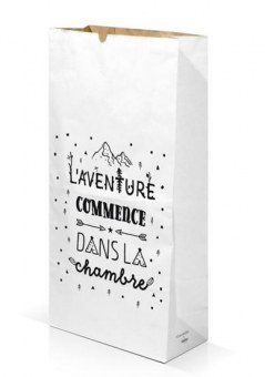 SAC PAPIER KRAFT LABEL TOUR by Créabisontine