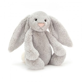 PELUCHE LAPIN BASHFUL BUNNY SILVER LARGE JELLYCAT