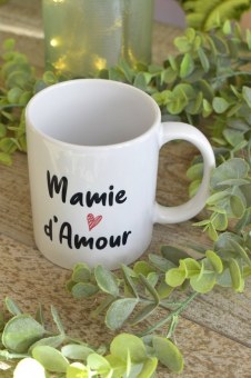 MUG BLANC "MAMIE D'AMOUR"