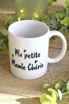 MUG BLANC "MA PETITE MAMIE CHÉRIE" 