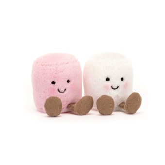 Peluche Marshmallows Jellycat Pink and White