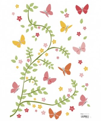 STICKERS BRANCHES ET PAPILLONS LILIPINSO