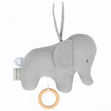 PELUCHE MUSICALE TRICOT petit éléphant TEMBO NATTOU