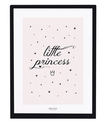 AFFICHE ENCADRÉE LITTLE PRINCESSE LILIPINSO