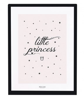 AFFICHE ENCADRÉE LITTLE PRINCESSE LILIPINSO