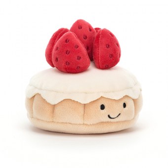 PELUCHE PRETTY PATISSERIE TARTE AUX FRAISES JELLYCAT