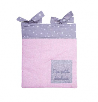 POCHETTE DE RANGEMENT VIDE-POCHES ÉTOILES ROSE BB&CO