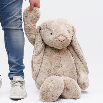 PELUCHE VERY BIG BASHFUL LAPIN BEIGE JELLYCAT 108cm