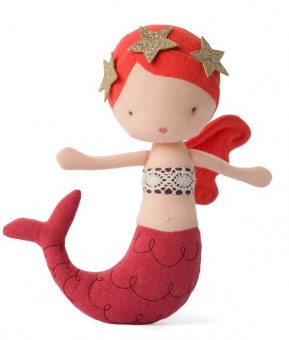 PELUCHE SIRENE ROUSSE ISLA Picca Loulou