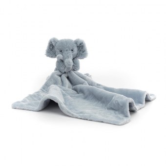 DOUDOU COUVERTURE SOOTHER ELEPHANT SNUGGLET JELLYCAT