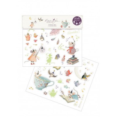 STICKERS PHOSPHORESCENTS IL ÉTAIT UNE FOIS MOULIN ROTY