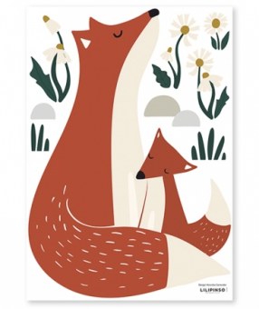 STICKERS FAMILLE RENARD LILIPINSO