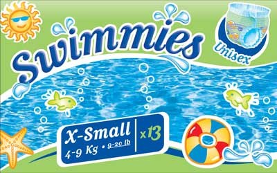 COUCHES PISCINE SWIMMIES BEBE CASH 4-9 KG