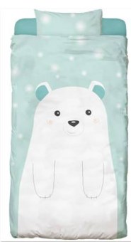 PARURE HOUSSE DE COUETTE + TAIE D'OREILLER BOREALE DOMIVA