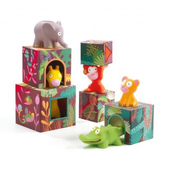 TOPANIJUNGLE 5 CUBES ET ANIMAUX DJECO