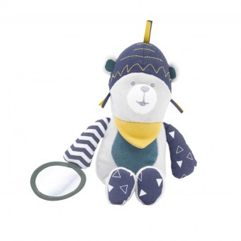 PELUCHE OURS AVEC MIROIR LAMA M'OURS TROIS KILOS SEPT