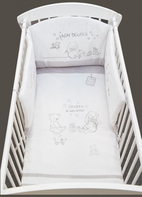 Tour De Lit Lapin Blanc Les Chatounets Momentbebe Tour De Lit Lapin Blanc Les Chatounets Momentbebe